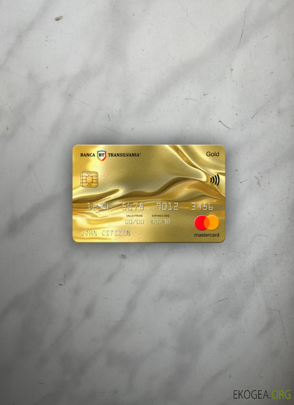 Roumanie Banca Transilvania banque mastercard or photolook avant